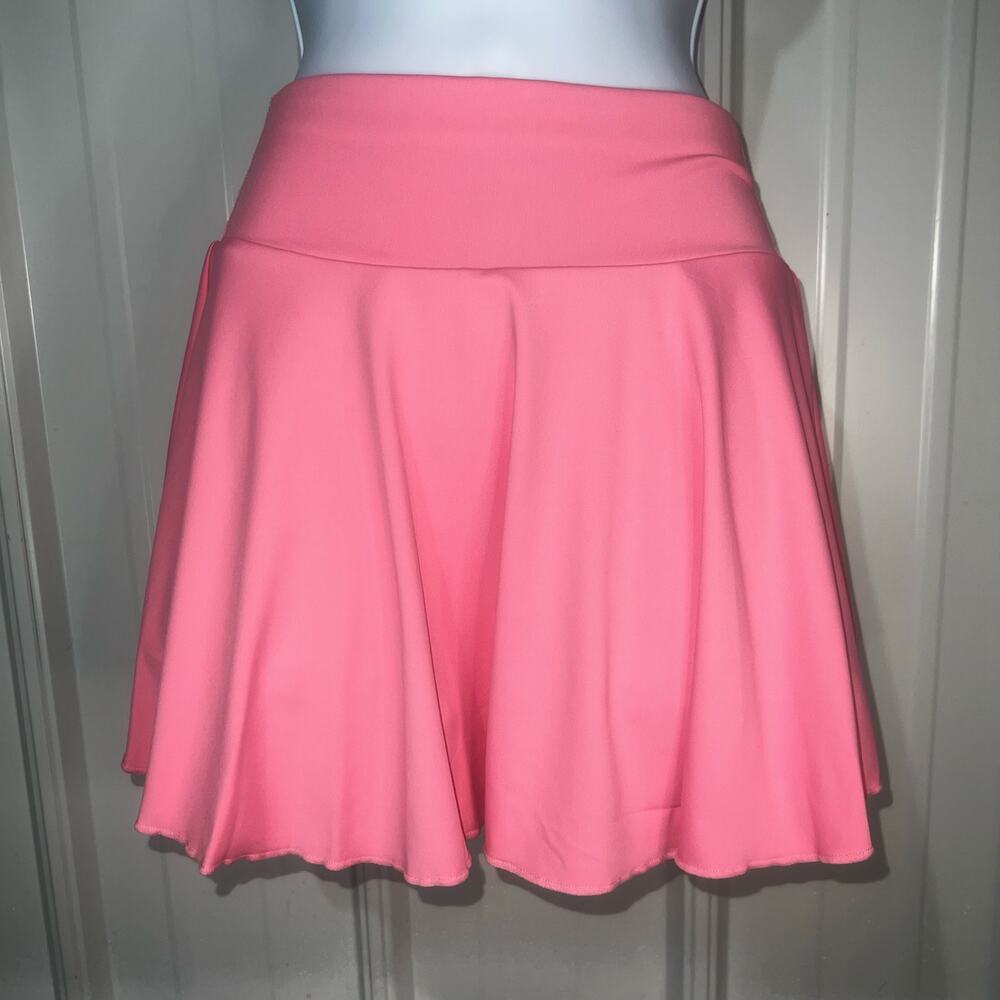 Pink Skater Skirt Flared Mini Barbiecore Coquette Aesthetic Size Small